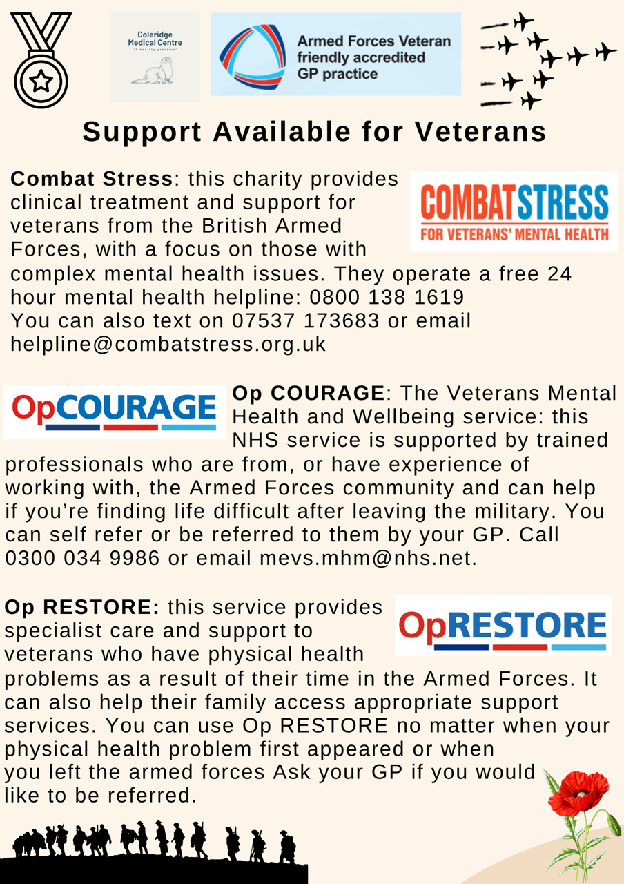 Support Available for Veterans page 1